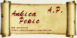 Ankica Pepić vizit kartica